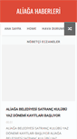 Mobile Screenshot of haber.aliagam.net