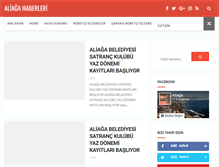 Tablet Screenshot of haber.aliagam.net